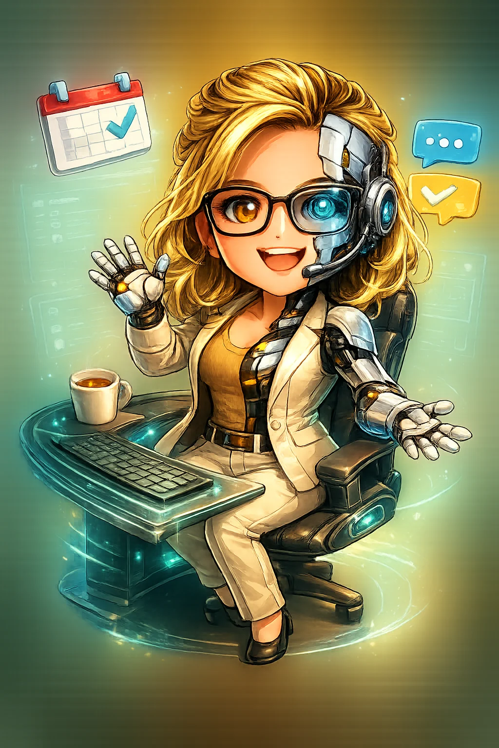 A friendly human-and-AI assistant ready to help diagnose what is slowing the business down.